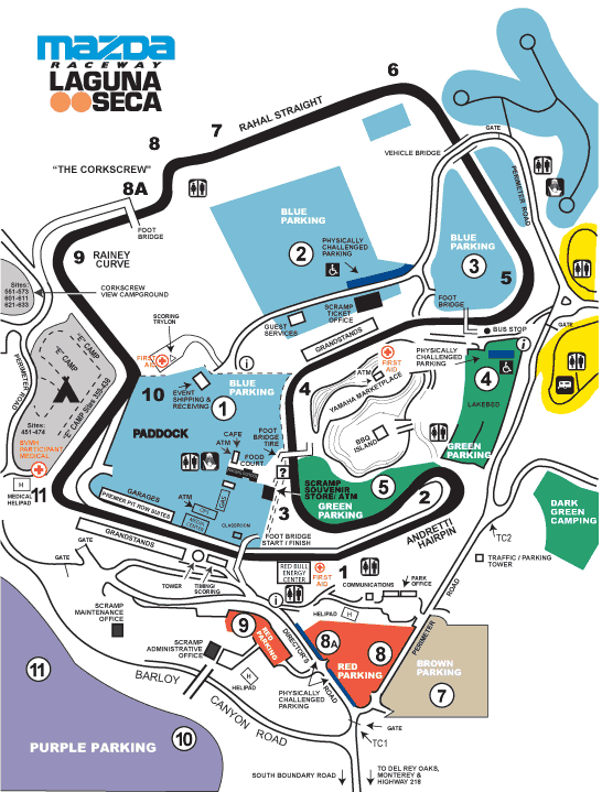 Laguna Seca Trackmap