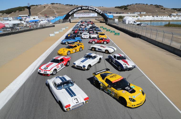 Corvette Group Shot 2013 Rolex Monterey Motorsports Reunion